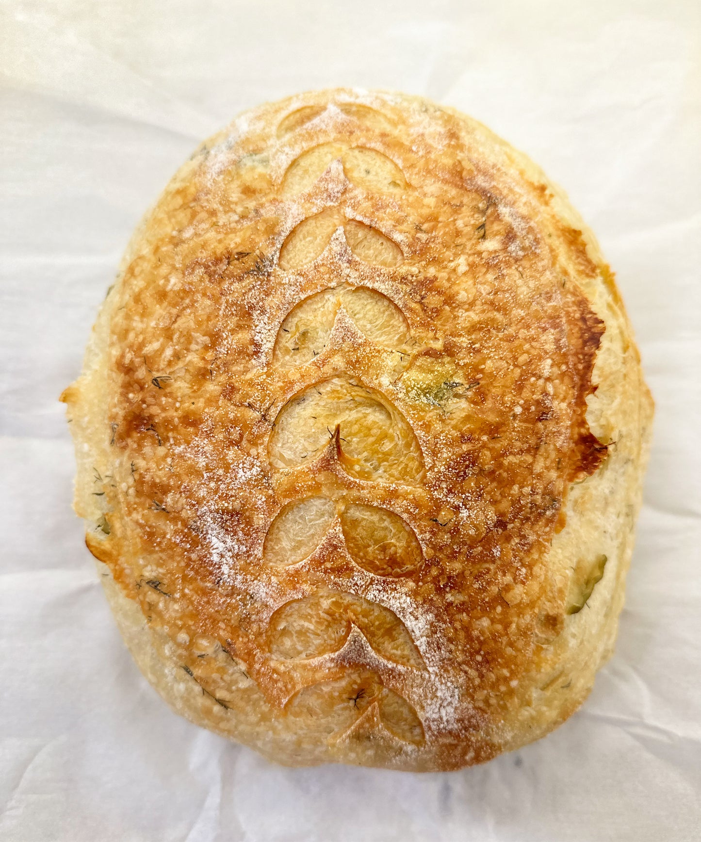 Dill Pickle Sourdough Loaf