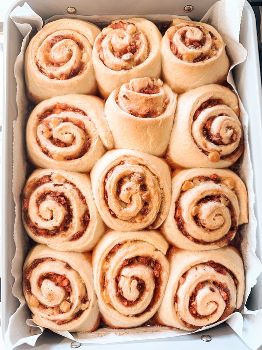 Strawberry and cream rolls